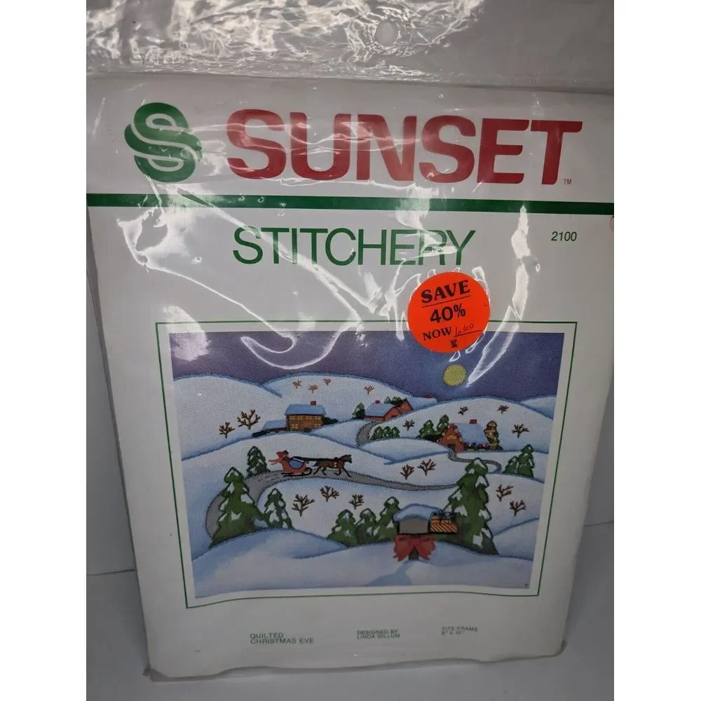 Vintage Sunset Stitchery 2100 Quilted‎ Christmas Eve by Linda Gillum 8